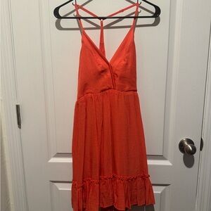 Pink Lily Vibrant Orange Dress